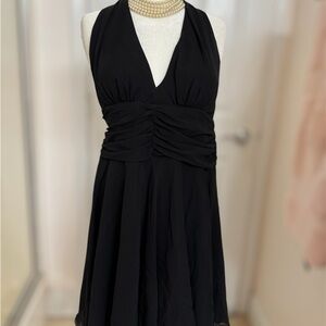 ABS Allen Schwartz Black, Halter, Backless Dress